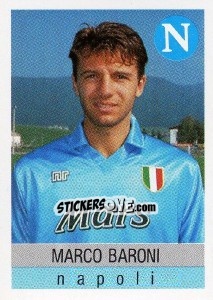 Sticker Marco Baroni - Calcioflash 1991 n. 210 - Euroflash
