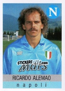 Sticker Ricardo Alemao - Calcioflash 1991 n. 215 - Euroflash