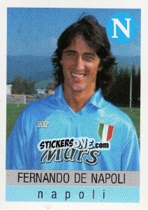 Sticker Fernando De Napoli - Calcioflash 1991 - Euroflash