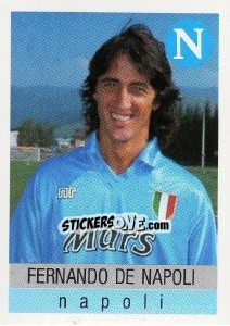 Sticker Fernando De Napoli - Calcioflash 1991 n. 217 - Euroflash