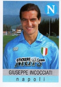Figurina Giuseppe Incocciati - Calcioflash 1991 - Euroflash