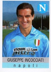 Sticker Giuseppe Incocciati - Calcioflash 1991 n. 218 - Euroflash