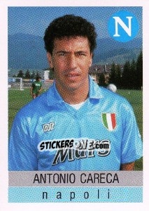 Sticker Antonio Careca - Calcioflash 1991 n. 219 - Euroflash