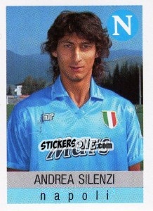 Sticker Andrea Silenzi - Calcioflash 1991 - Euroflash