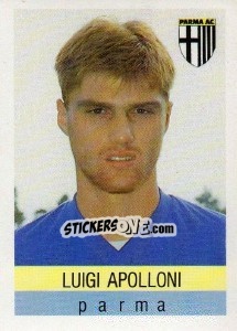 Sticker Luigi Apolloni - Calcioflash 1991 - Euroflash