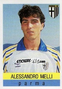 Sticker Alessandro Melli - Calcioflash 1991 n. 235 - Euroflash
