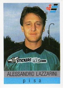Sticker Alessandro Lazzarini - Calcioflash 1991 - Euroflash