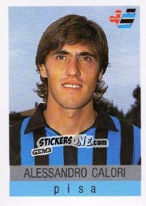 Sticker Alessandro Calori - Calcioflash 1991 - Euroflash