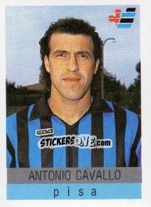 Sticker Antonio Cavallo - Calcioflash 1991 - Euroflash
