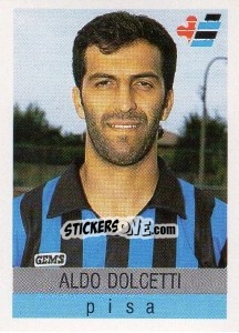 Figurina Aldo Dolcetti - Calcioflash 1991 - Euroflash
