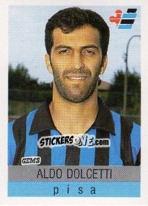 Sticker Aldo Dolcetti - Calcioflash 1991 n. 247 - Euroflash