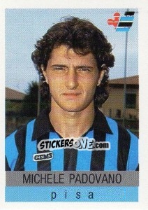 Sticker Michele Padovano - Calcioflash 1991 n. 254 - Euroflash