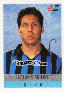 Cromo Diego Simeone - Calcioflash 1991 - Euroflash