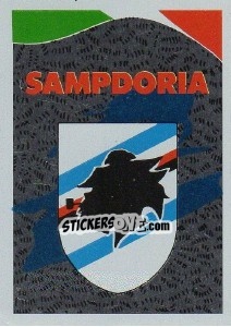 Sticker Scudetto Sampdoria - Calcioflash 1991 - Euroflash