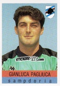 Sticker Gianluca Pagliuca - Calcioflash 1991 - Euroflash