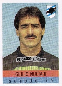 Sticker Giulio Nuciari - Calcioflash 1991 - Euroflash