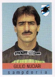 Sticker Giulio Nuciari - Calcioflash 1991 n. 275 - Euroflash
