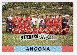 Sticker Squadra Ancona - Calcioflash 1991 n. 307 - Euroflash