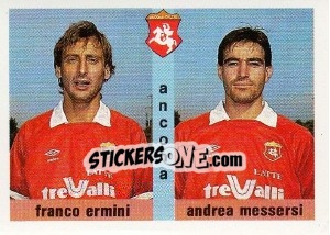 Sticker Franco Ermini / Andrea Messersi - Calcioflash 1991 n. 310 - Euroflash