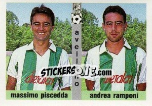 Cromo Massimo Piscedda / Andrea Ramponi - Calcioflash 1991 - Euroflash