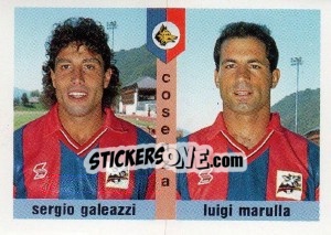 Sticker Sergio Galeazzi / Luigi Marulla - Calcioflash 1991 n. 347 - Euroflash