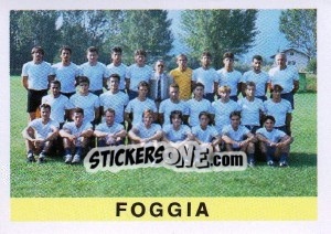 Figurina Squadra Foggia - Calcioflash 1991 - Euroflash