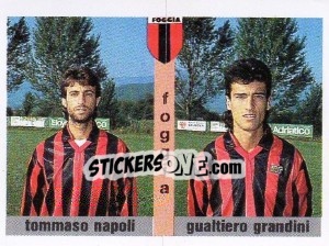 Sticker Tommaso Napoli / Gualtiero Grandini - Calcioflash 1991 n. 358 - Euroflash