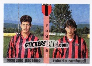 Sticker Pasquale Padalino / Roberto Rambaudi - Calcioflash 1991 n. 359 - Euroflash