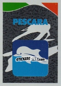 Sticker Scudetto Pescara - Calcioflash 1991 n. SC35 - Euroflash