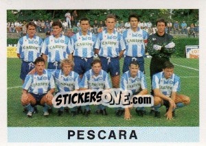 Sticker Squadra Pescara - Calcioflash 1991 n. 391 - Euroflash