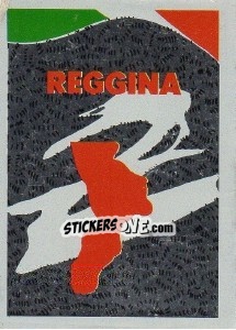 Figurina Scudetto Reggina - Calcioflash 1991 - Euroflash