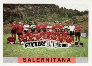 Sticker Squadra Salernitana - Calcioflash 1991 n. 412 - Euroflash