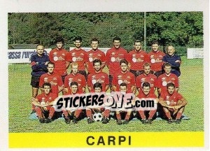 Sticker Squadra Carpi - Calcioflash 1991 n. 449 - Euroflash