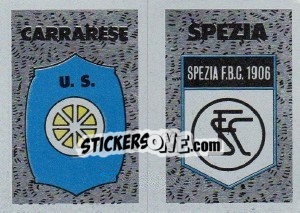 Cromo Scudetto Carrarese - Calcioflash 1991 - Euroflash