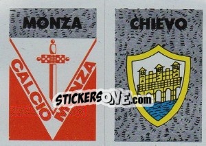 Figurina Scudetto Monza - Calcioflash 1991 - Euroflash