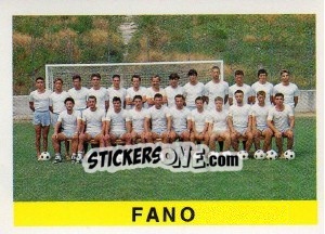 Figurina Squadra Fano - Calcioflash 1991 - Euroflash