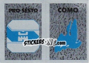 Sticker Scudetto Como - Calcioflash 1991 - Euroflash