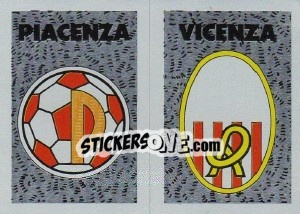 Sticker Scudetto Piacenza - Calcioflash 1991 n. SC54 - Euroflash
