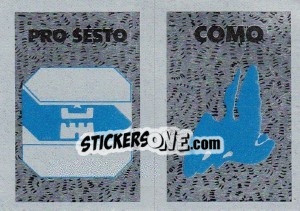 Cromo Scudetto Pro Sesto - Calcioflash 1991 n. SC55 - Euroflash