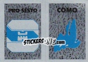 Cromo Scudetto Pro Sesto - Calcioflash 1991 - Euroflash