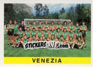 Figurina Squadra Venezia - Calcioflash 1991 - Euroflash