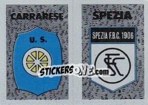 Cromo Scudetto Spezia - Calcioflash 1991 - Euroflash