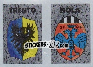 Sticker Scudetto Trento - Calcioflash 1991 n. SC58 - Euroflash