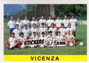 Cromo Squadra Vicenza - Calcioflash 1991 - Euroflash