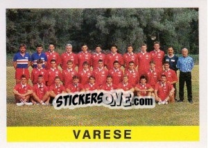 Figurina Squadra Varese - Calcioflash 1991 - Euroflash