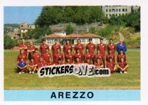 Cromo Squadra Arezzo - Calcioflash 1991 - Euroflash