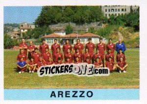 Sticker Squadra Arezzo - Calcioflash 1991 n. 465 - Euroflash