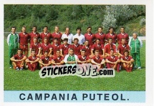 Figurina Squadra Campania Puteol. - Calcioflash 1991 - Euroflash