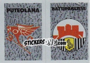 Sticker Scudetto Battipagliese - Calcioflash 1991 - Euroflash