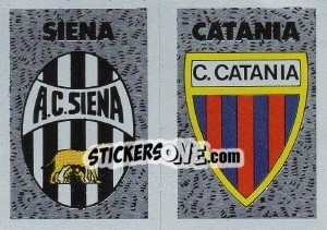 Sticker Scudetto Catania - Calcioflash 1991 - Euroflash